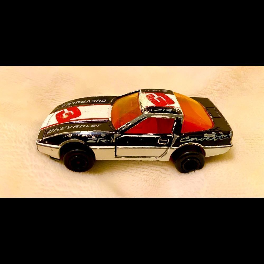 Majorette #215 268 Corvette ZR1 Black & White #3